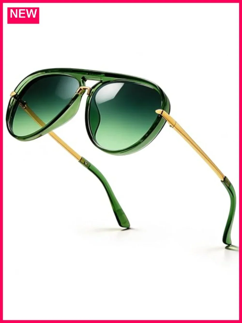 Oversized Aviator Sunglasses for Women Retro UV Protection